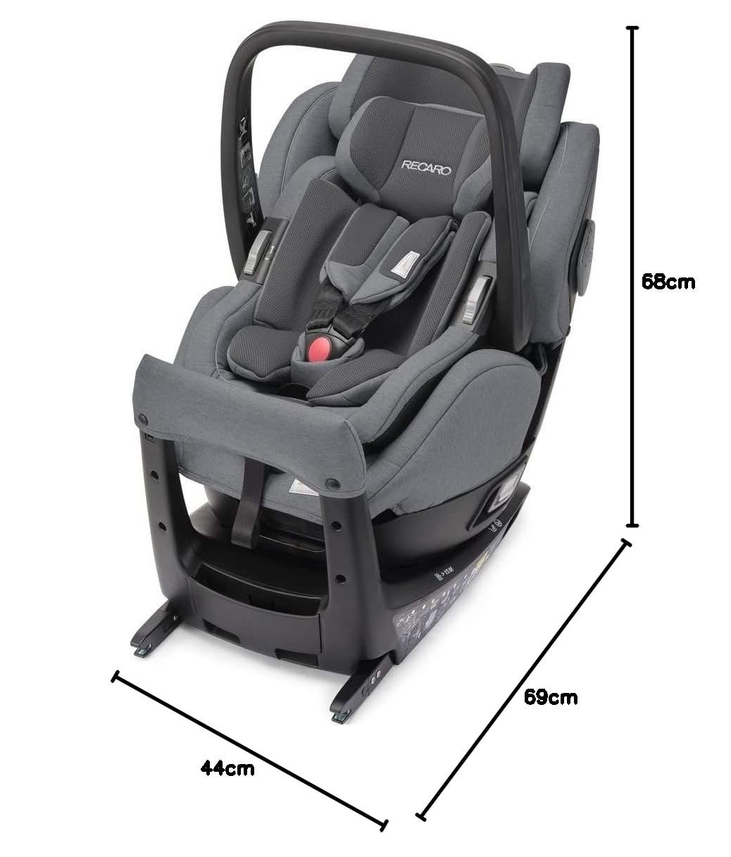 recaro kinderautositz salia elite inkl. babyschale (gewicht 2.9 kg). 360 grad drehbar. i size. 0 18 kg. 40 105 cm. max. 4 jahre. mit visuellen indikatoren. prime silent grey recaro kinderautositz salia elite inkl. babyschale (gewicht 2.9 kg). 360 grad drehbar. i size. 0 18 kg. 40 105 cm. max. 4 jahre. mit visuellen indikatoren. prime silent grey