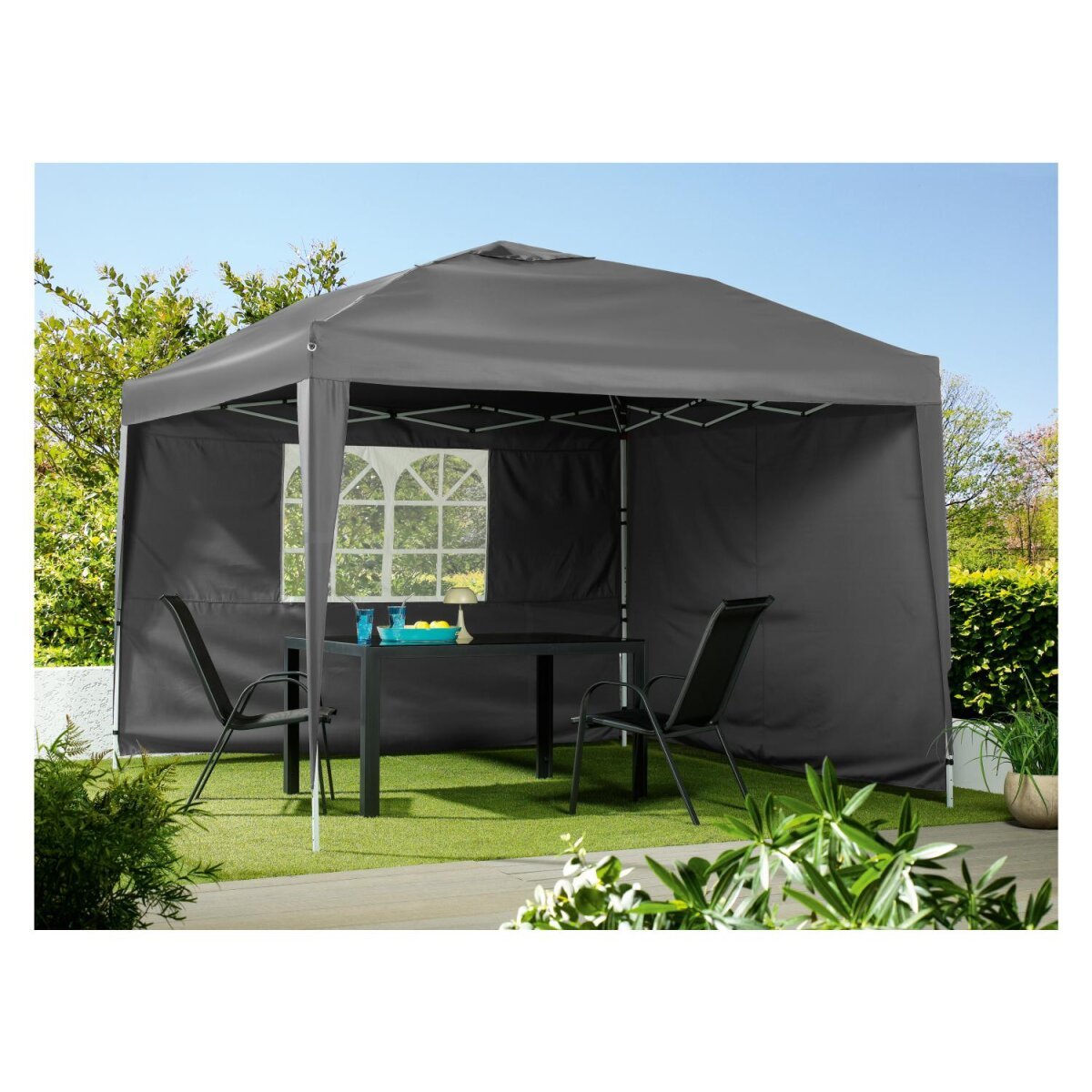 livarno home faltpavillon. mit 2 w?nden. grau b ware sehr gut livarno home faltpavillon. mit 2 w?nden. grau b ware sehr gut