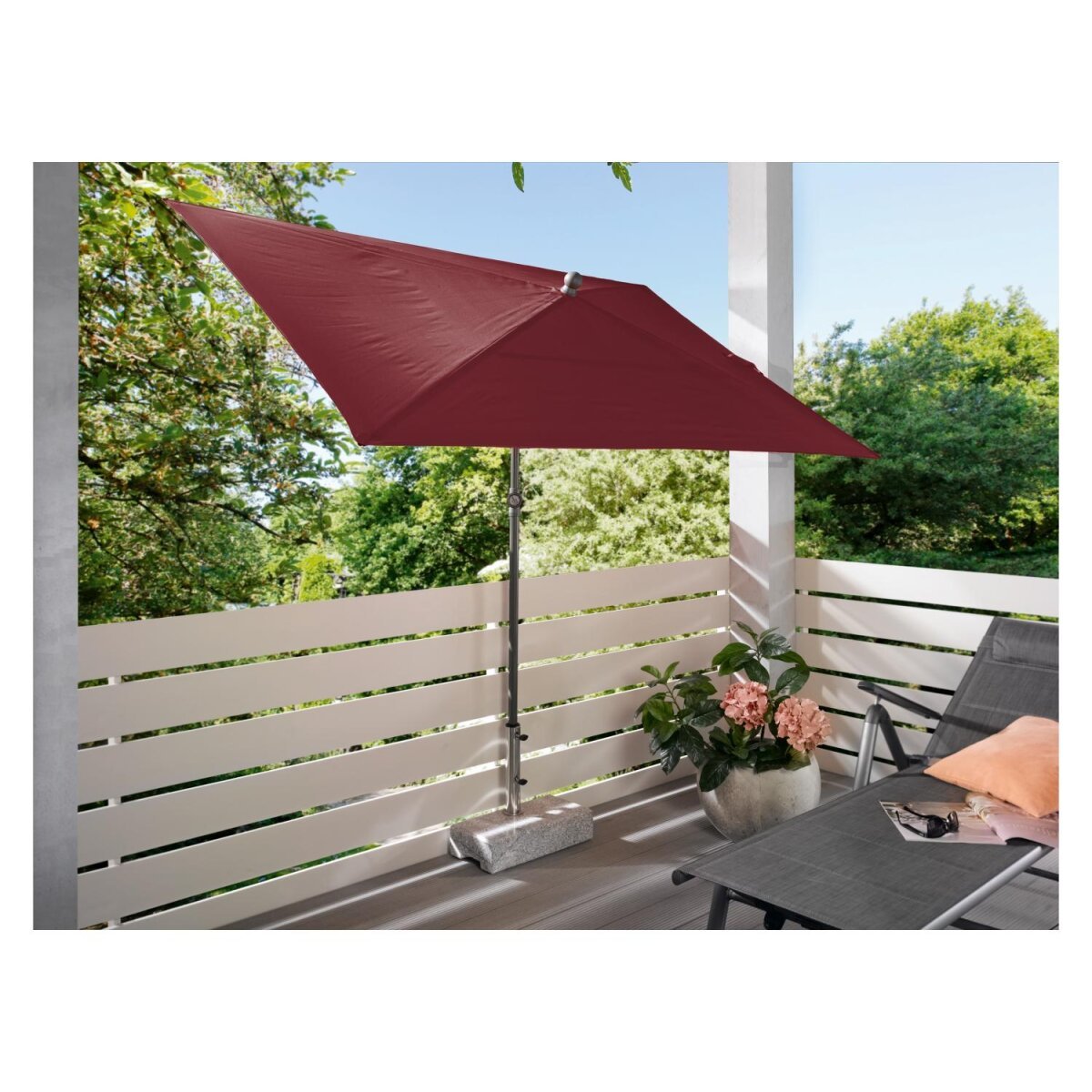 livarno home sonnenschirm. 210 x 140 cm. rechteckig b ware livarno home sonnenschirm. 210 x 140 cm. rechteckig b ware